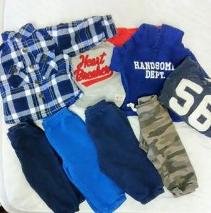 Baby boy lot 12m clothing bundle